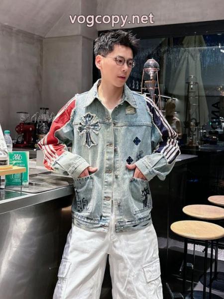 デニムコート創意デザイン 大人気ブランド 話題の新作到着CHROME HEARTSブランド 偽物 通販 3