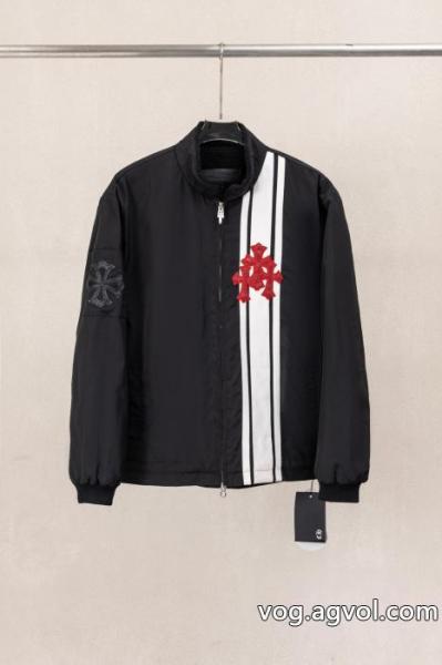 Chrome Hearts CHクローハート重工業洗い水立体張り刺繍コートコットン 0