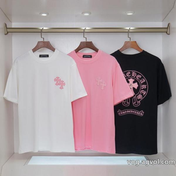 アイドル着用 お洒落スタイル 好印象な上品スタイル半袖TシャツCHROME HEARTSブランド コピー 着払い 0 