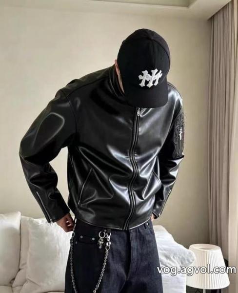 Chrome Hearts/クローハート26 ssスタンドカラー宝剣レザージャケット 0 