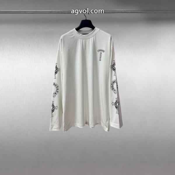 2026スーパーコピーCHROME HEARTS長袖Tシャツ好感度が高いアイテム 今季人気絶大 さわやかな印象 2