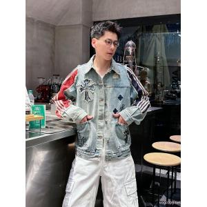 デニムコート創意デザイン 大人気ブランド 話題の新作到着CHROME HEARTSブランド 偽物 通販