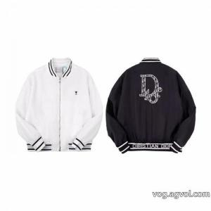 Diorクラシック公式サイトモデルアルファベットセイコー刺繍コットンパイロットジャケット男女同型
